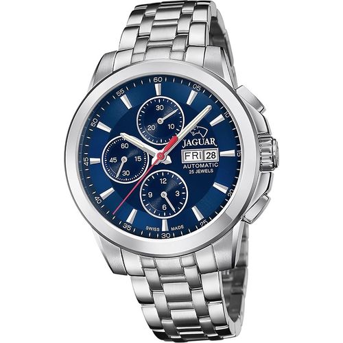 Jaguar Edelstahl Herren Uhr Chronograph Elegant Luxus silber Le Chronographe D2UJ978/6