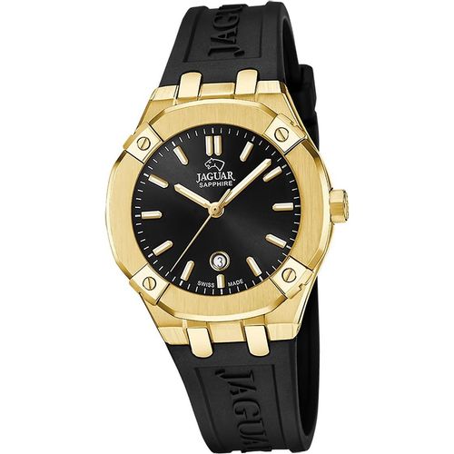 Jaguar Damen Uhr Silikonarmband schwarz D2UJ1018/1