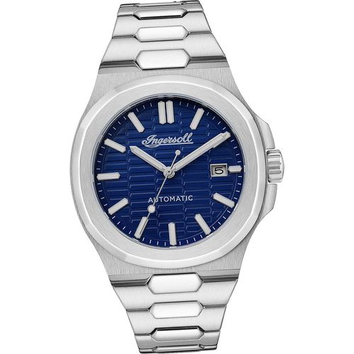 Ingersoll Edelstahl Herren Uhr Analog Elegant Armbanduhr silber D2UIN11801