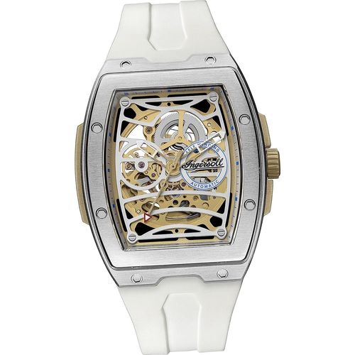 Ingersoll PUR Herren Uhr Analog Elegant Armbanduhr weiß D2UIN12309