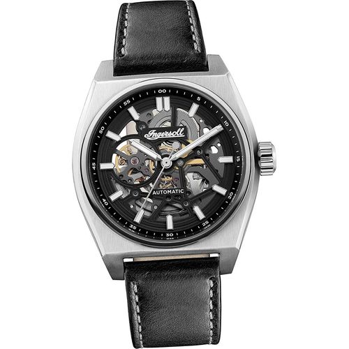 Ingersoll Leder Herren Uhr Analog Luxus Armbanduhr schwarz D2UIN14301
