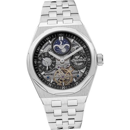 Ingersoll Edelstahl Herren Uhr Analog Fashion Armbanduhr silber D2UIN12901