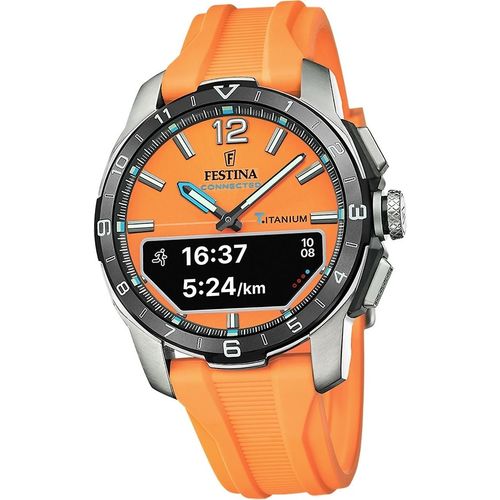 Festina Silikon Herren Uhr Armbanduhr orange Elegant Sport D2UF23000/7