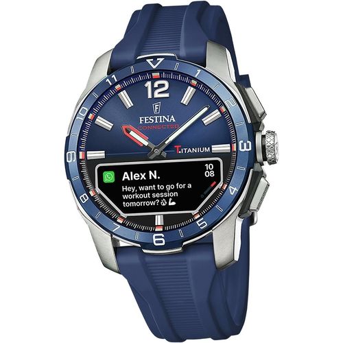 Festina Silikon Herren Uhr Armbanduhr blau Elegant Sport D2UF23000/1