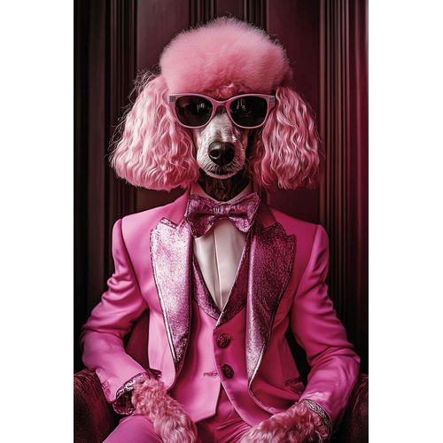 Glasbild PINK PUDEL
