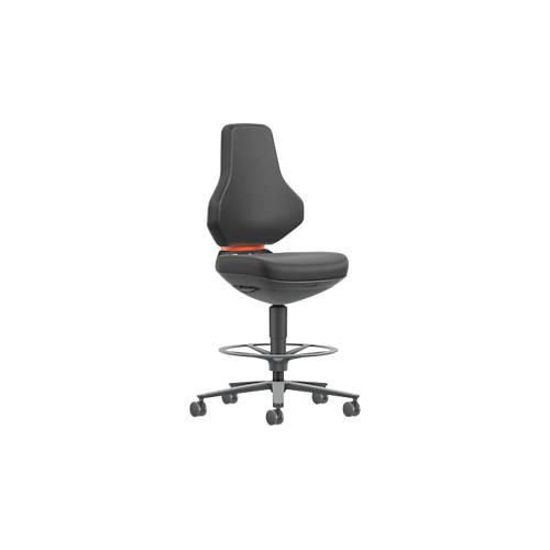 TEXON Arbeits- und Labordrehstuhl mit Skintec-Polsterung, ergonomisch, Sitzhöhe 570–810 mm