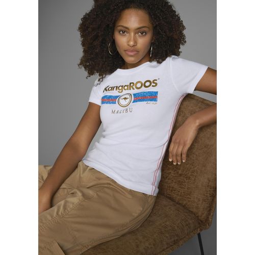 KangaROOS T-Shirt, Kurzarm, unifarben und bedruckt, Rundhalsausschnitt Image