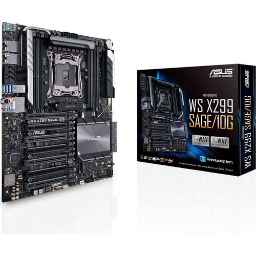 ASUS WS X299 SAGE/10G - Motherboard - SSI CEB - LGA2066 Socket - X299 Chipsatz - USB 3.1 Gen 1, USB-C Gen2, USB 3.1 Gen 2 - 2 x 10 Gigabit LAN - HD Audio (8-Kanal)