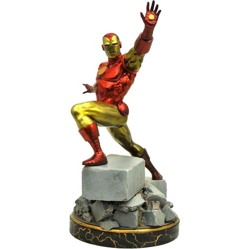 Diamond Select Klassische Iron Man Statue Aus Der Premier Statua Collection 35 Cm Golden Golden One Size