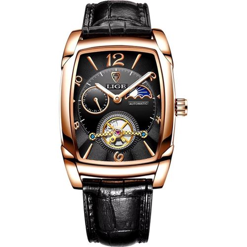 Uhr LIGE Oren - Schwarz / Gold / Roségold KP35200