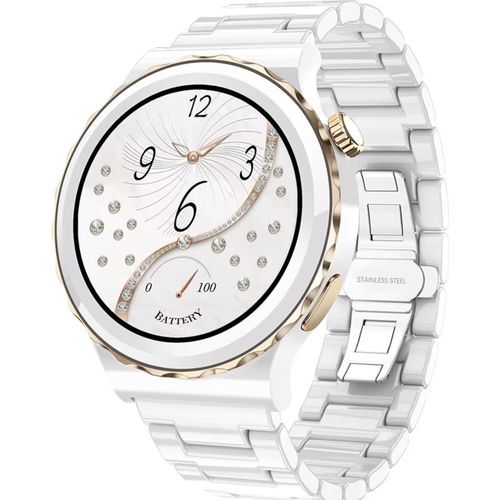 Smart Uhr LIGE Triple - Weiß / Gold KP35361