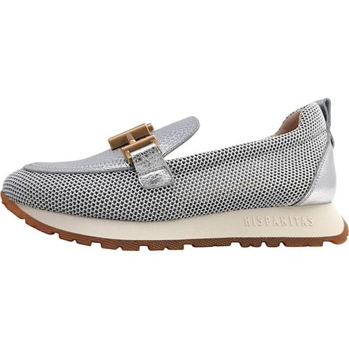 Hispanitas Kansas Damen Slipper in Silber, Größe 42