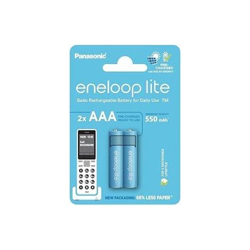 Akku eneloop lite, Micro AAA 1,2V / 550mAh DECT 2 Stück
