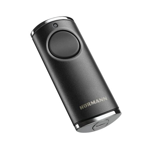 Hörmann Handsender HS1 868-BS, 1-Befehl, chrom schwarz, 868 MHz, BiSecur