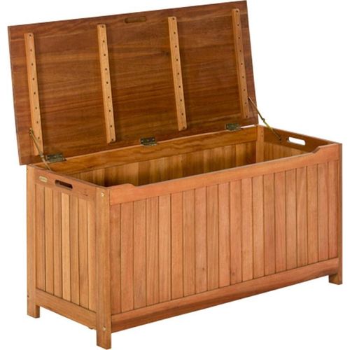 Merxx Kissenbox Auflagenbox Gartenbox Gartentruhe Eukalyptus Holztruhe Gartenmöbel; 25901-011