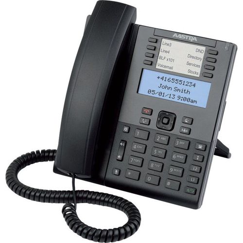Mitel 6865 - VoIP-Telefon - dreiweg Anruffunktion - SIP, RTCP, RTP, SRTP - 9 Leitungen
