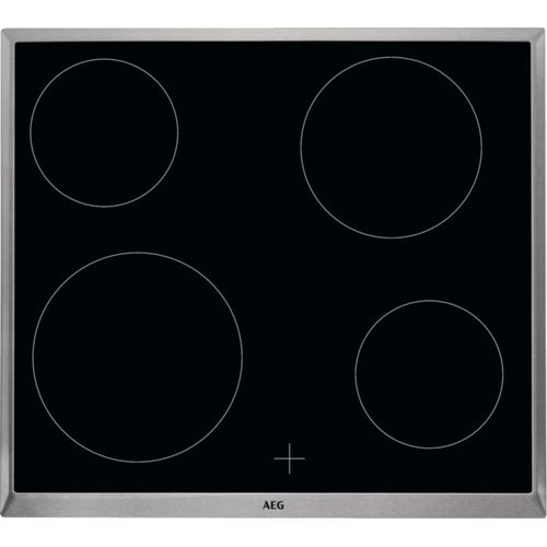 AEG 3000 Radiant Hob / Herdgebundenes Glaskeramikkochfeld / 60 cm HE604000XB