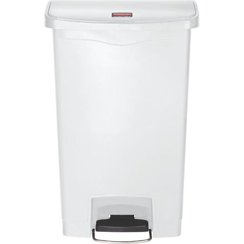 Rubbermaid Tret Abfalleimer Slim Jim 50 Liter weiß