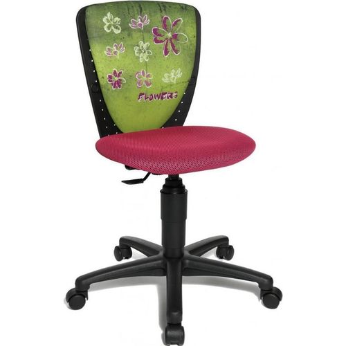 Kinderstuhl High S`Cool Schwarz-Rosa / Flowers von Top Star