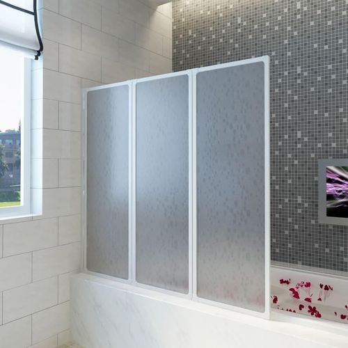 Badewannen Faltwand Duschabtrennung 141 x 132 cm