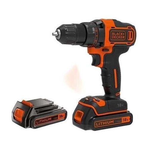 Black & Decker BDCDD186KB Bohrmaschine Ohne Schlüssel Schwarz, Orange