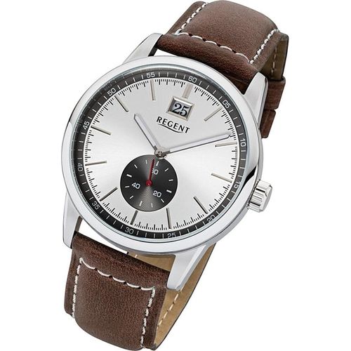 Regent Armbanduhr dunkelbraun Herren Analog-Quarzuhr URUM1606