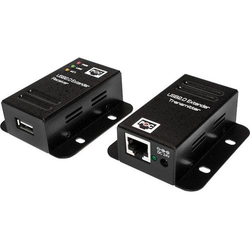 LogiLink USB 2.0 Extender Set mit 1-Port USB Hub PoE