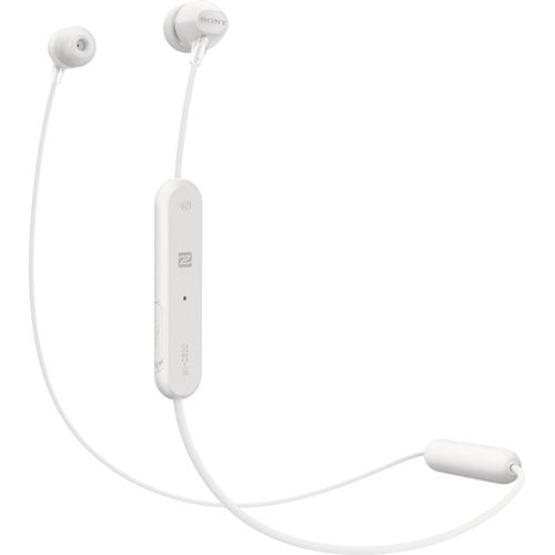 Sony WI-C300 Kabelloser In-Ohr Kopfhörer (Neckband Design, Bluetooth, NFC, Headset mit Mikrofon für Telefon & PC/Laptop, bis zu 8 Stunden Akkulaufzeit, Voice Assistant) weiß