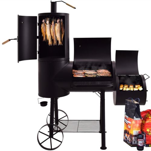 Doppel Smoker mit Räucherofen Zentrisa | Grillwagen | BBQ-Grill