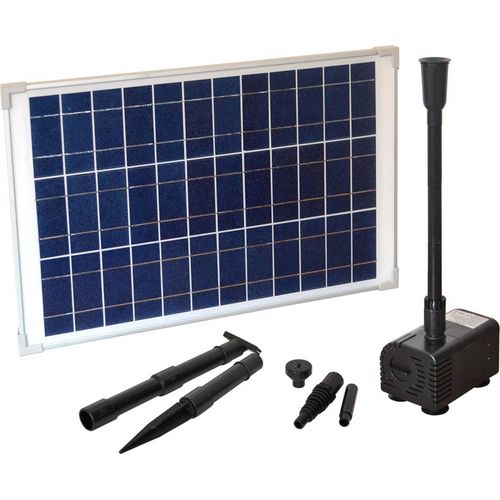 Teichpumpe Heissner Solar-Pumpen-Set 1000 L/h SP1000-00