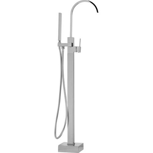 BELIANI Armatur Freistehend Silber Chrom Messing Zink