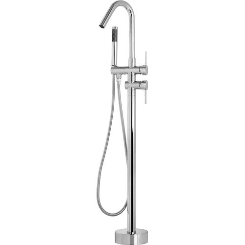 BELIANI Armatur Silber Freistehend Chrom Messing Zink