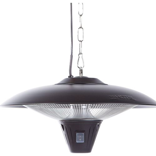 BELIANI Heizstrahler Schwarz Elektrisch 1800 Watt aus Stahl Modern
