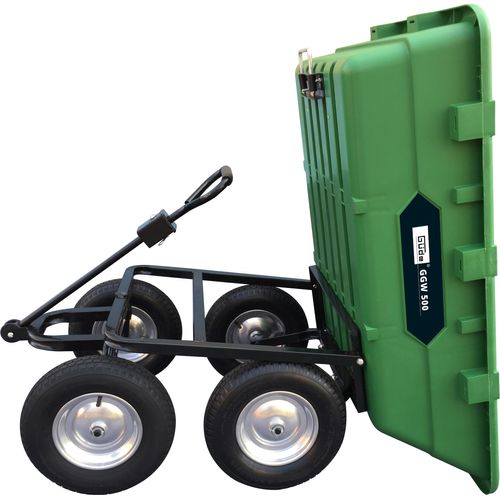 GÜDE Gartenwagen GGW 500 Abfallwagen Laubsammler Bollerwagen 225 Liter bis 500kg