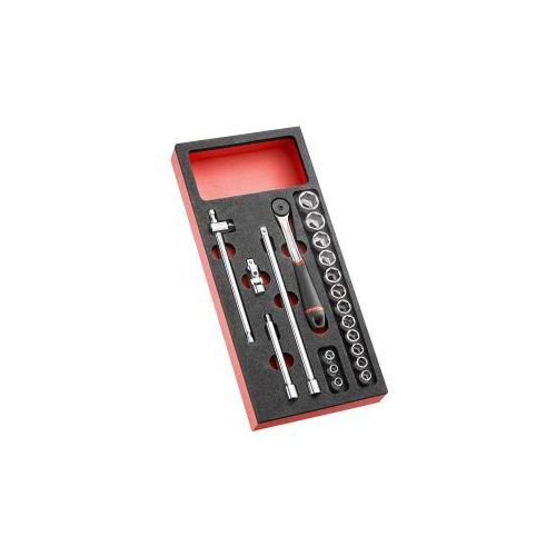 Modul Einlage Steckschlüssel 3/8, 20-tlg.