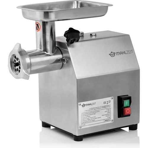 Mahlzeit Profi Edelstahl Fleischwolf elektrisch | 250W - 75kg/h | Wurstfüller