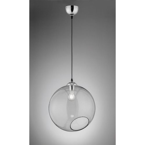 Pendelleuchte Kugellampe Rauchglas Ø35cm einflammig für Esstisch Kochinsel Küche