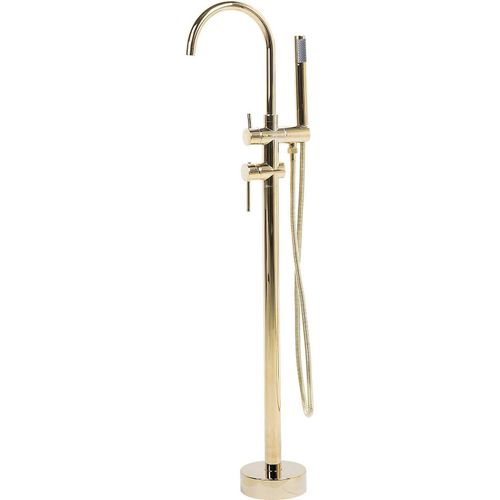 BELIANI Badewannenarmatur Freistehend Gold Chrom Messing Zink Matt Modern