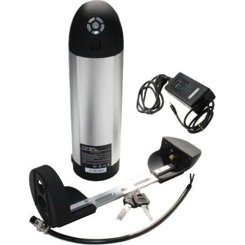 Akku 36V 9Ah LI Flaschenakku Ersatzbatterie mit Ladegerät für E-Bike Pedelec Elektrofahrrad