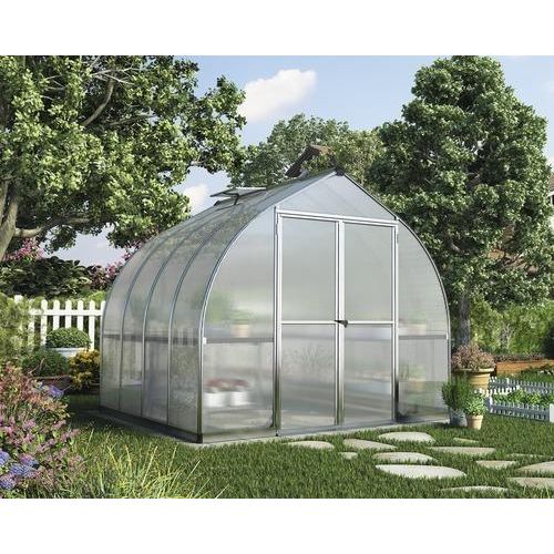 Gewächshaus Palram – Canopia Bella 8x8 Hohlkammerplatten 6 mm 244 x 244 cm Aluminium