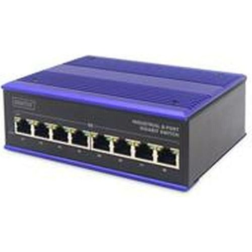 DIGITUS 8 Port Gigabit Ethernet Netzwerk Switch, Industrial, Unmanaged