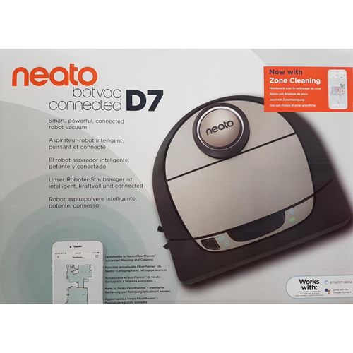 Neato D7 945-0347 Botvac Connected D750 Staubsaugerroboter, schwarz/silber