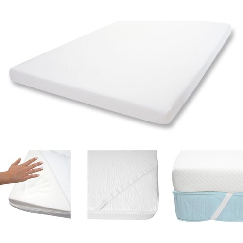 10cm Memoryfoam-Matratzentopper MCW-E63, Topper Matratzenauflage Matratzenschoner 140x200cm Viscoschaum
