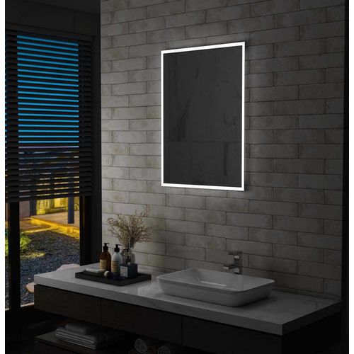Badezimmer-Wandspiegel mit LEDs 60x80 cm