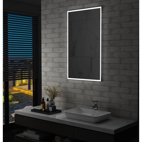Badezimmer-Wandspiegel mit LED 60 x 100 cm , Badspiegel Design 2024