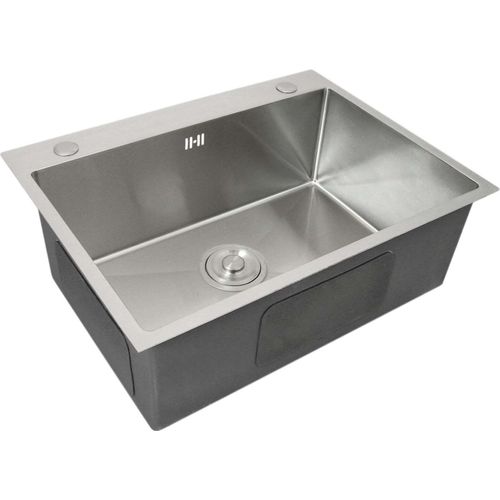 Edelstahl Küchenspüle Einbauspüle Eckig Spüle Spülbecken Gastro Einbauspüle 60cm