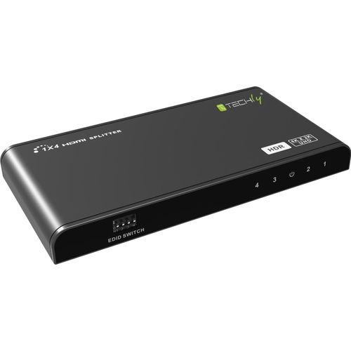 Techly HDMI2.0 Splitter 4K 4 Port, HDR, 4K2K 60Hz