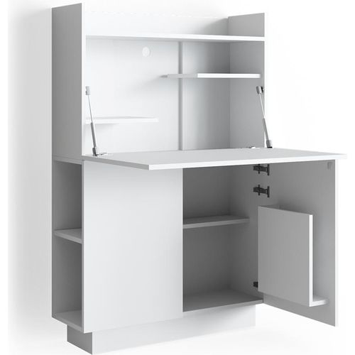 Vicco Sekretär Schreibtisch Alena, 85 x 27 cm, Weiß