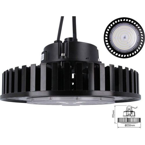 100W LED Hallenstrahler Neutralweiß 4000K Ø25cm 13000lm 120° UFO High Bay Industriebeleuchtung,Hallenbeleuchtung, Werkstattstrahler Wasserdicht IP65