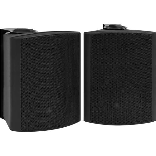 vidaXL Wandlautsprecher Stereo 2 Stk. Schwarz Indoor Outdoor 120 W